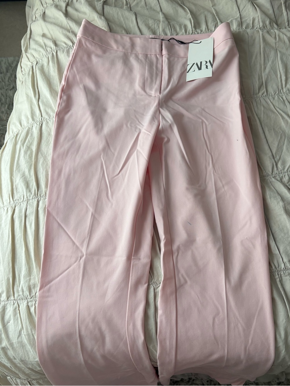 Zara Pink Pleated Pant